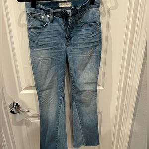 Madewell Cali-Demi boot denim jeans.